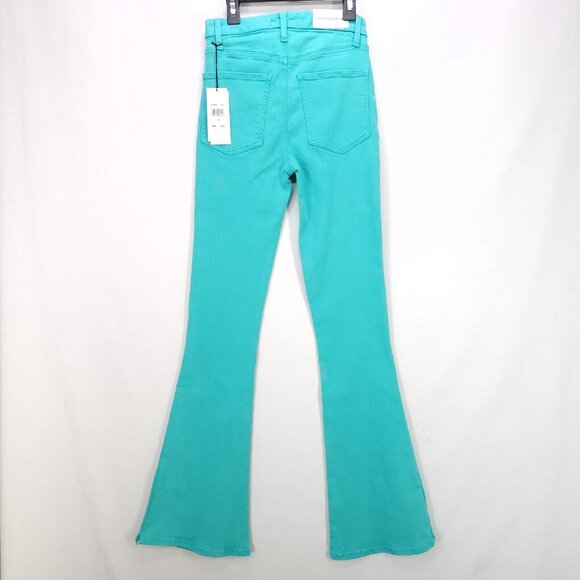 7 For All Mankind Women's Ultra High Rise Skinny Boot Jeans Size 26 Atlantis New - Picture 3 of 16